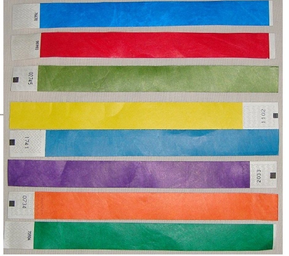 Paper Wristband  ( Tyvek Bands ) 